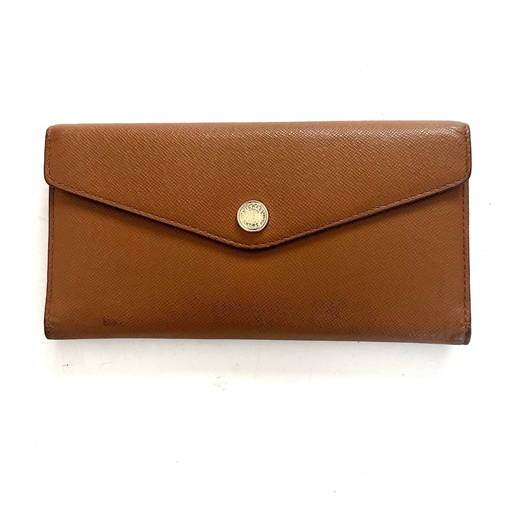 Michael Kors Saffiano Leather Wallet color Luggage